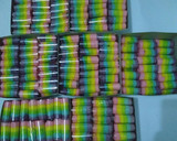 Foto langkah ke 6 dari resep Mini Rainbow Roll Cake (Bolu gulung kukus mini).