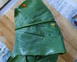 Gambar langkah 2 resipi Ikan Siakap Daun Kunyit Bakar.