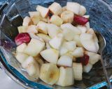 A picture of step 2 of Apple juicy fruit Chaat.