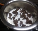 A picture of step 9 of Chocolate mousse checker board cake.
