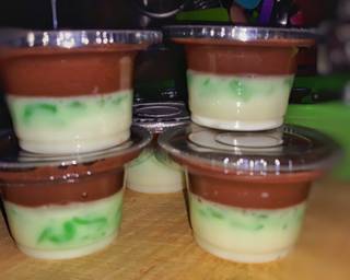 Puding cendol susu milo - Step 7
