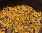 A picture of step 7 of Kwati (Nepalese Traditional Newari style mixed sprouted legumes soup).