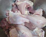 A picture of step 1 of Chicken curry.