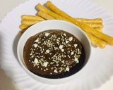 A picture of step 3 of Chickpeas chocolate Hummus.