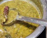A picture of step 5 of Palak Tuvar dal Patal Bhaji.
