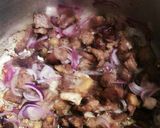A picture of step 4 of Green chillies beaf stew.