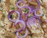 A picture of step 4 of Veggie,tuna and rice pillaw.