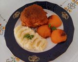 Fokhagyma granulátumos, bébispenóttal töltött csirkecomb felső rántva.#gluténmentes recept fázis 4 fotója