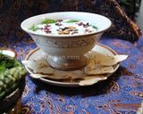 A picture of step 5 of Abdoogh Khiar (Iranian cold cucumber soup).