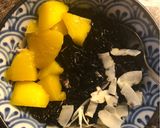 A picture of step 6 of Indonesian-style Coconut Black Rice Pudding with Mango - vegan.