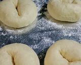 Foto langkah ke 7 dari resep Roti sobek/ donat/roti donat panggang bisa semua dengan satu adonan tanpa mixer.