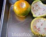 A picture of step 9 of Orange kulfi (made with fresh juice).