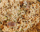 A picture of step 5 of Leftover Mutton Salan Ka Pualo 😋😋.