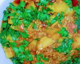 Qeema mater aloo with chapati recipe step 7 photo