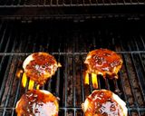 A picture of step 7 of Mike's Double Decker Sweet Hawaiian Swiss Burgers.