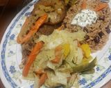 A picture of step 4 of Jamaican Rice & Peas.