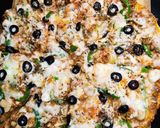 A picture of step 7 of Chicken Tikka With Mushroom Pizza 🍕.