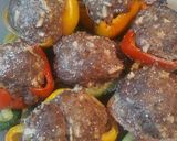 A picture of step 5 of Stuffed Peppers Sausage, Beef, and Apples.