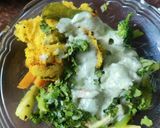 A picture of step 5 of Ranch vegetable idli chili.