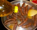 A picture of step 13 of Alexandrian Sausage.
