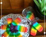 Foto langkah ke 6 dari resep Lidah Kucing Keju Rainbow Ngeju Banget (cookies).