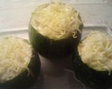 Foto del paso 4 de la receta: Calabacines redondos rellenos de pollo
