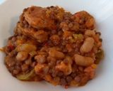 Foto del paso 6 de la receta: Guiso de lentejas, Porotos, chorizo y zapallo