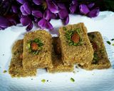 A picture of step 4 of Milk Cake from leftover of ghee.