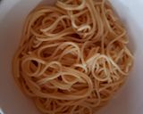 A picture of step 4 of My Medditeranean Tasting Chicken with Spaghetti. 😅.