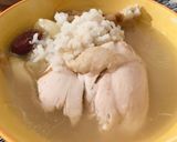 A picture of step 9 of Korean ginseng chicken soup 🥣.