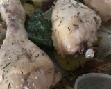Foto del paso 5 de la receta: Muslos de pollo al horno, con mezcla de especias para gyros, exprés