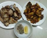 Hình bước làm 4 của món thịt heo quay kho nghệ.