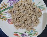 A picture of step 1 of Chicken salami chaap.