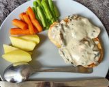 Foto langkah ke 7 dari resep .: Resep Chicken Steak with Mushroom Sauce :.