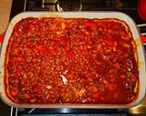A picture of step 8 of Mike's Bourbon BBQ Beans.