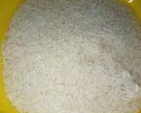 A picture of step 1 of Bombay biryani.