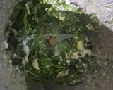A picture of step 1 of Coriander & mint chutney.