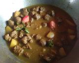 A picture of step 3 of Soyabean masala (without onion & garlic.