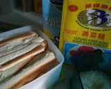 Foto langkah ke 1 dari resep Puding Roti Agar-agar.