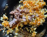 A picture of step 3 of Chinese Pork Bamboo shoot Spring Rolls.