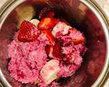 Strawberry banana beet oatmeal smoothie bowl recipe step 2 photo