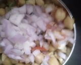 A picture of step 1 of Chole chaat.