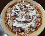 Foto del paso 1 de la receta: Pizza a la carbonara con cebolla morada