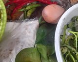 Foto langkah ke 1 dari resep Pepes daging sapi tempe dan kangkung.