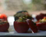 Foto del paso 2 de la receta: Pimientos cherry rellenos con guiso de vegetales y atún