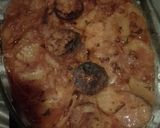 صورة لخطوة 2 من وصفة رز بالشعرية مع صينية بطاطس بالسجق ♥️