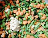 A picture of step 3 of Mix Veggies Pulao.