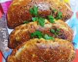 A picture of step 6 of Alexandrian Hawawshi with Sausage.