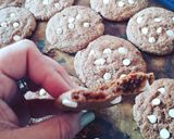 Foto del paso 8 de la receta: Cookies tremendas de chocolate con chips blancos! 🍪