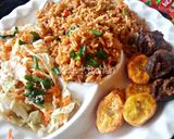 A picture of step 3 of Jellof rice.